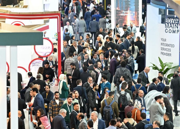 visitor crowd at EGYPES 2026 energy exhibition in Cairo visitor crowd at EGYPES 2026 energy exhibition in Cairo
